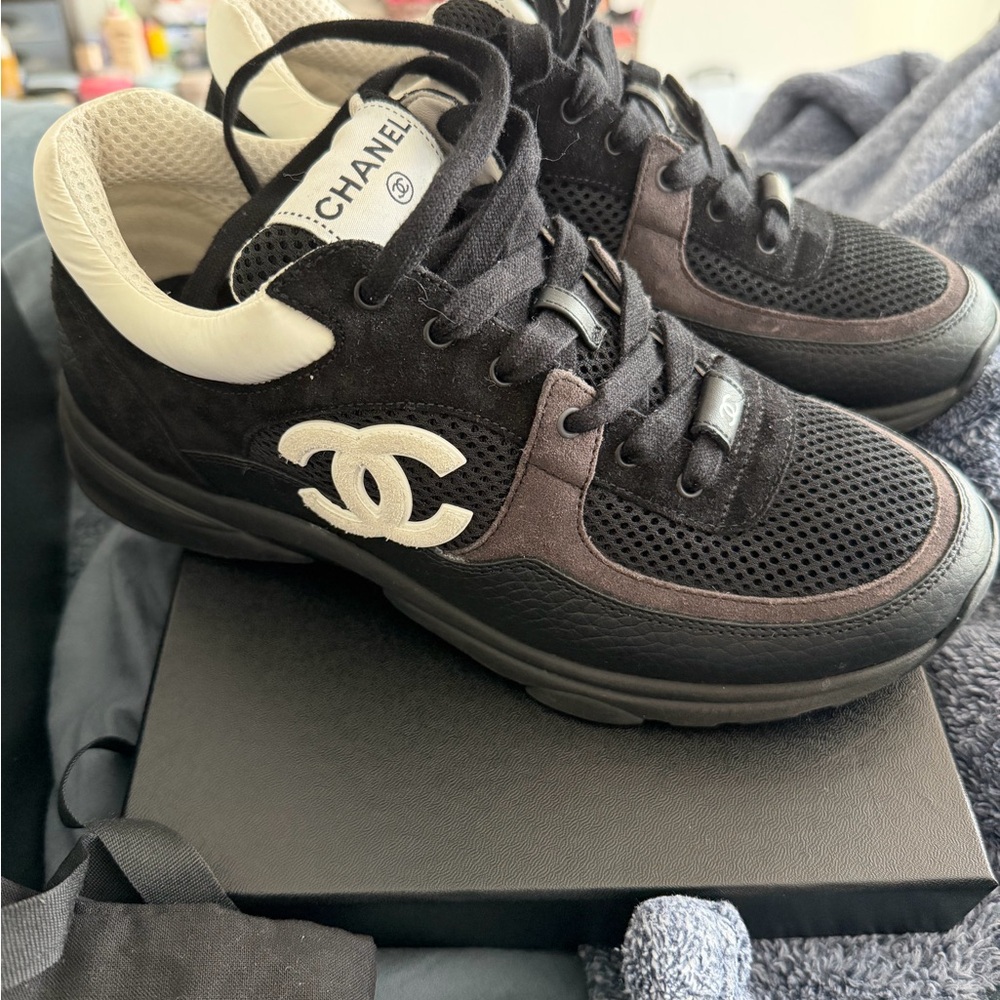 Chanel Monochrome Athletic Sneakers
